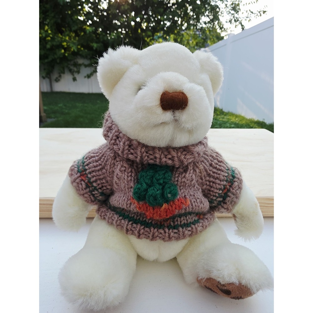 Vintage 1983 Gund Beige Fur Teddy Bear Stuffed Animal Plush 8"